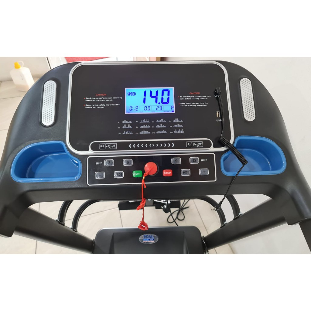 TL-619 - ELECTRIC TREADMILL 2 HP + MASS (Manual Incline) - Image 2