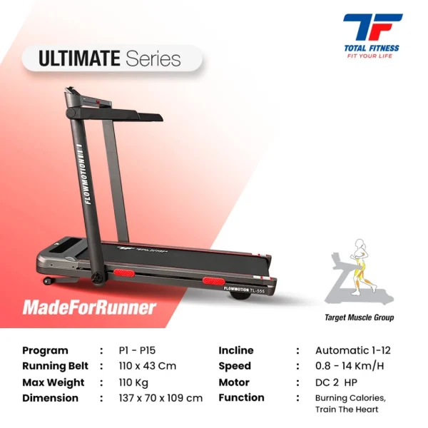 TL-555 - WALKING PAD AUTO INCLINE - Image 2