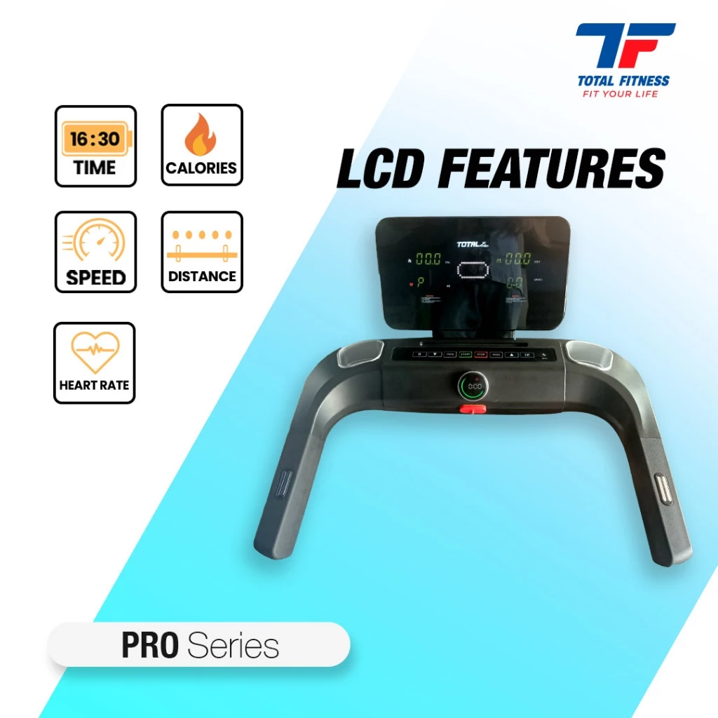 TL-625 - ELECTRIC TREADMILL 2 HP + MASS (Manual Incline) - Image 3