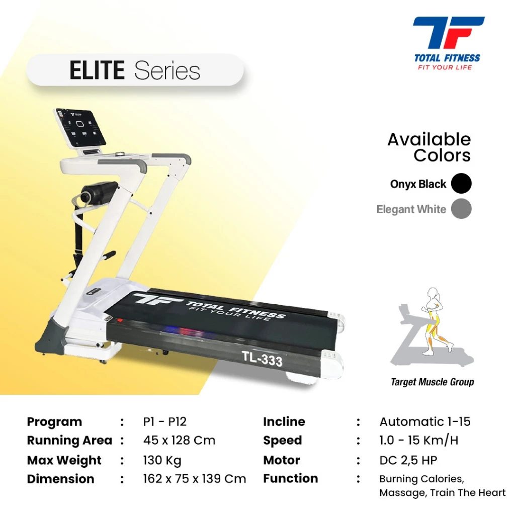 TL-333 - ELECTRIC TREADMILL 2,5 HP ( Auto Incline ) - Image 2