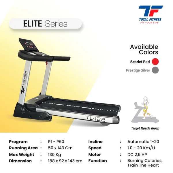 TL-122 - BIG ELECTRIC TREADMILL 3 HP - Image 2